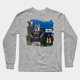 Truk Nutz - funny squirrel truck nuts Long Sleeve T-Shirt